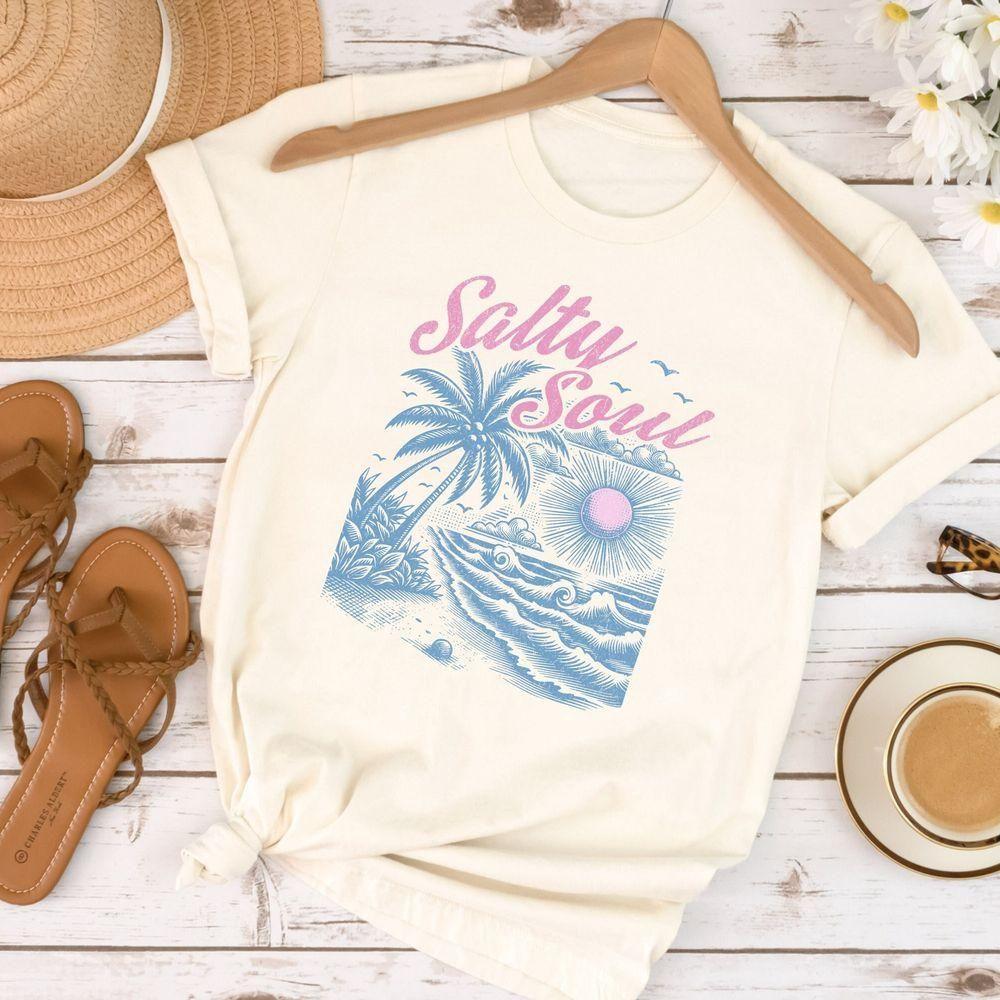 Retro Summer Salty Soul 2024 Vuitino Shirt